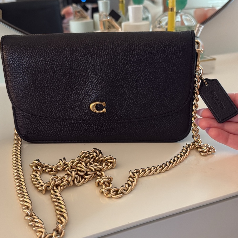 Coach Black Leather Crossbody Bag - Hayden bag